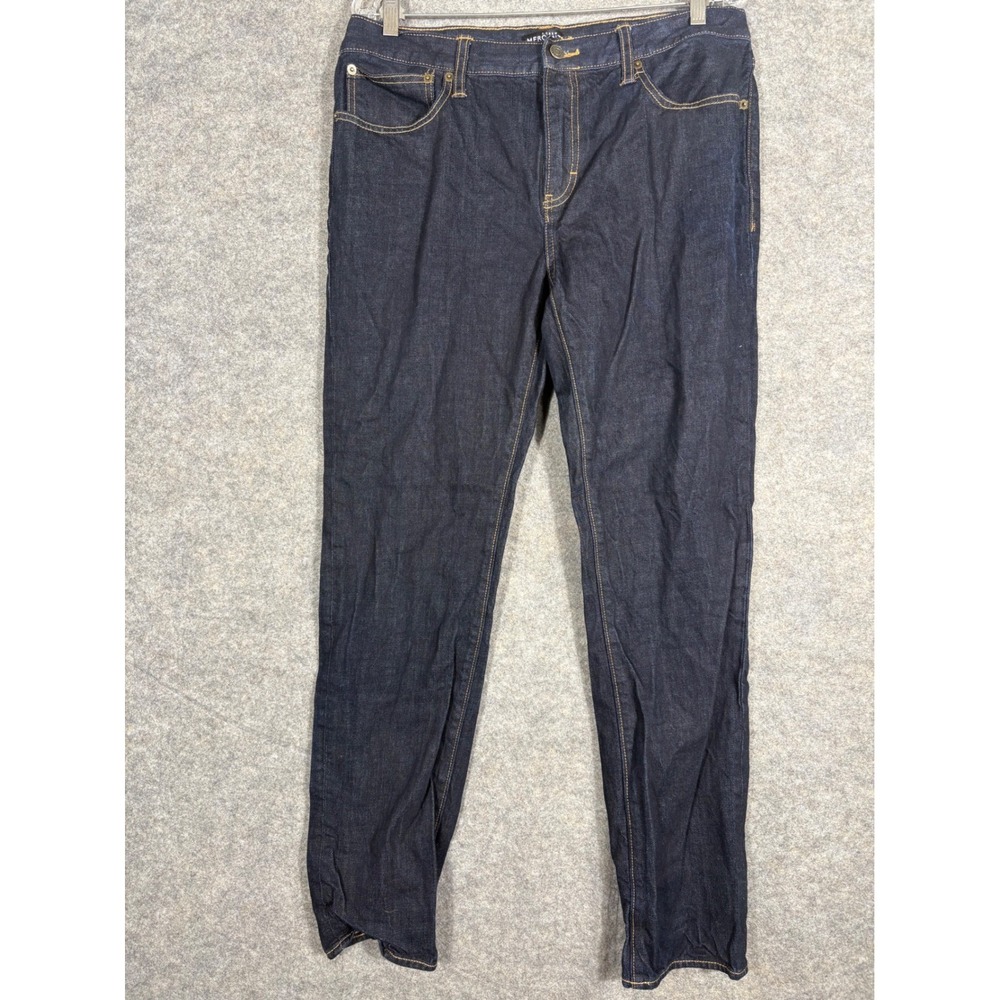 J Crew Mercantile Slim Fit Dark Wash Denim Jeans Mens W34 L32